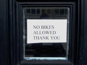 no bikes