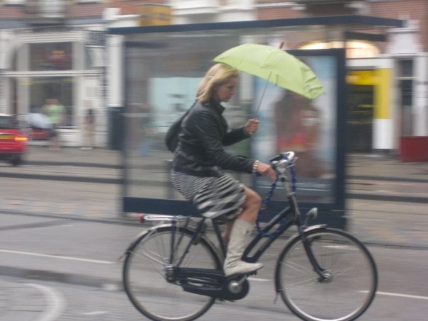 biking in the rain a-dam