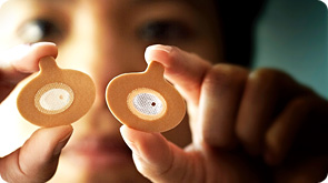 the latest in anti-snore devices. stickers for your schnozz (Provent.com)